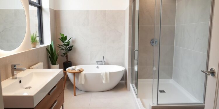 mała łazienka wanna z prysznicem