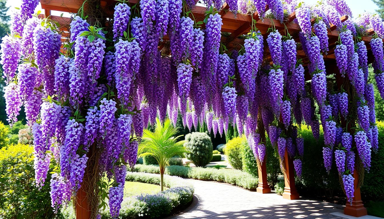 wisteria na pergoli